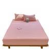New Quilted Fitted Sheet, Washed Cotton Single Piece All-inclusive Bed Cover, Mattress Protector, Dormitory Single All-inclusive Bed Sheet