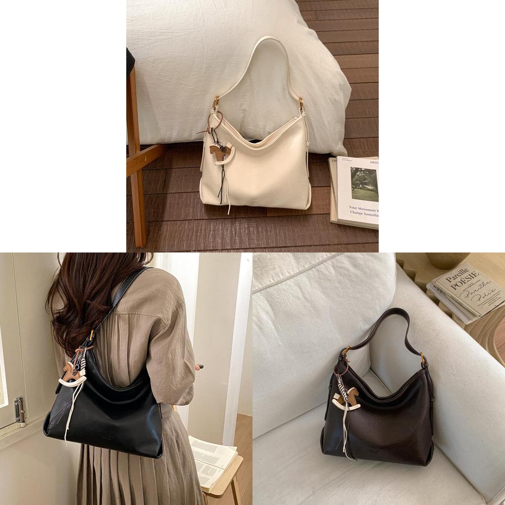 Vintage Style Oversized Tote With Top Handle And Sewn Details For Urban Outings