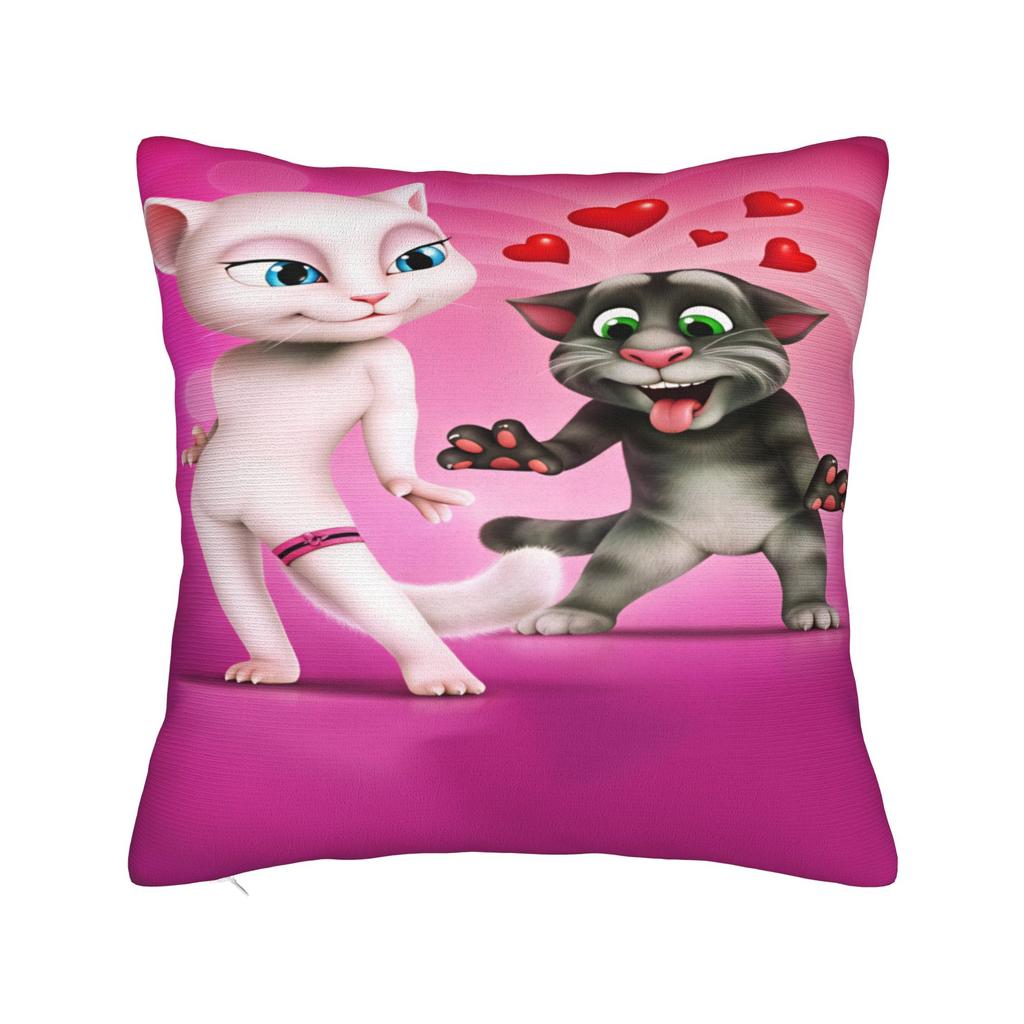 Game T-Talking T-Tom And F-Friends Pillow Case Novelty Pillow Cover Soft Pillowcases For Office Car Home Decor