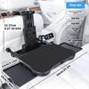 Adjustable Car Desk with Not Slip Surfaces & Storage Drawer Multiple Use Back Seat Organizers Simple Installs for Long Trip