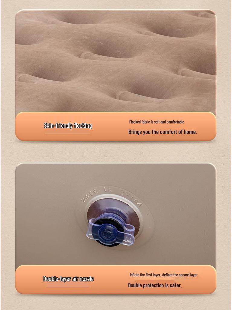 Kompakte Einzel-Outdoor- und Indoor-Luftmatratze