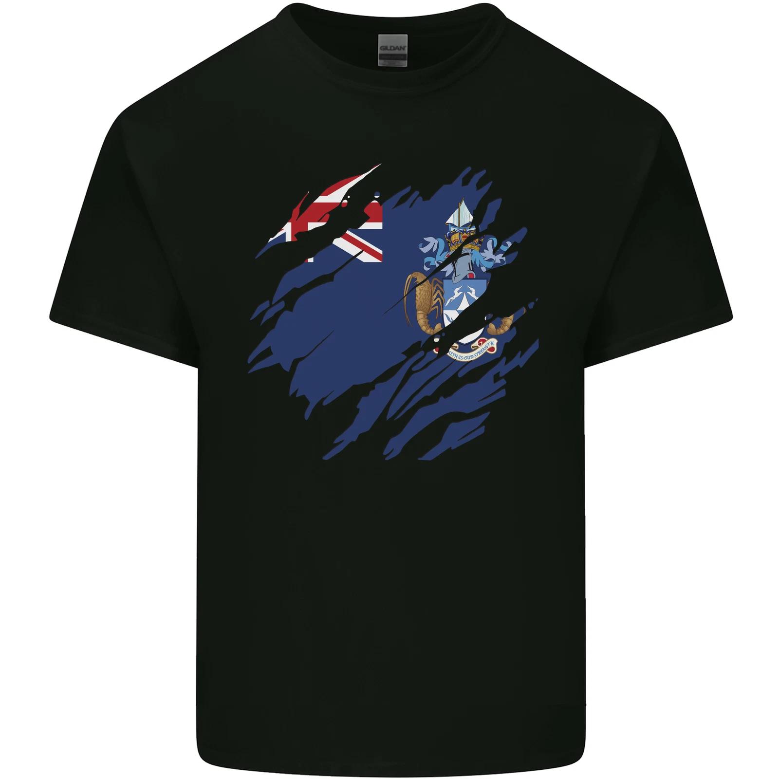 Torn Flag Tristan da Cunha Kids T-Shirt Childrens M