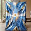 Argentina Football Printed Flannel Blanket Skin Friendly Warm Decorative Throw for Indoor Couch Bed Daily Use