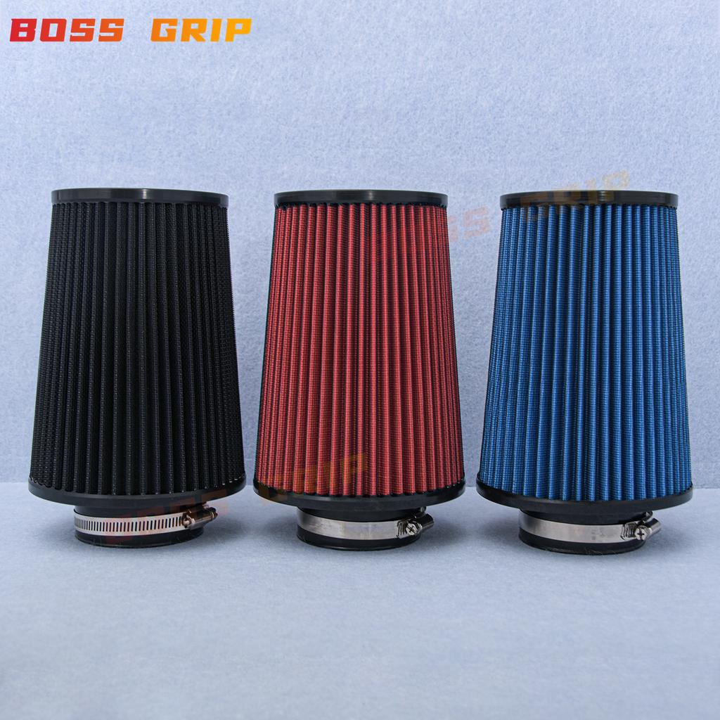 Universal 3Inch 76mm Tall High Flow Sports Air Filter Cold Air Intake Filter Car Accessories