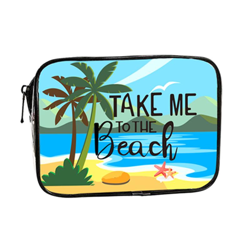 Organize Your Summer 1Pcs Clear PVC Makeup Bag Perfect for Travel Toiletries