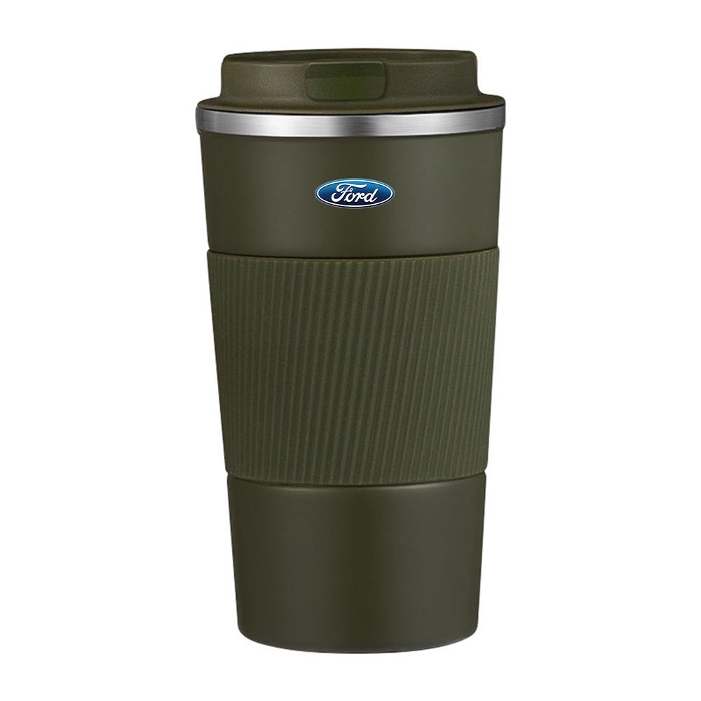 EWTJ7 Car Styling Stainless Steel Coffee Cup Double Layer Vacuum Insulation For Ford Ranger Focus Kuga Mustang Fusion Esco Mondeo mk5