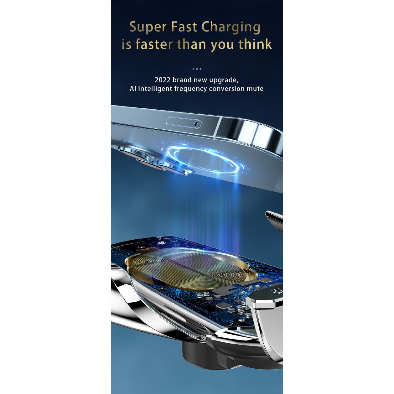 Быстрое автомобильное беспроводное зарядное устройство 300 Вт для Samsung Galaxy Note 20 — фото 15