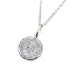 [Jewelry Shop M] Sterling Silver 925 Men's and Women's Necklace, Maria Coin Medal Chain Pendant, Pure Silver, Made in Japan, svm1