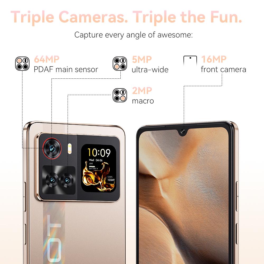 Cubot X100 6.88" Inch Smartphone 5G,16GB(8+8), 256GB, 64MP Camera, 5100mAh Battery, NFC