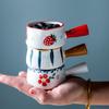 Cute Ceramic Milk Jug With Handle Espresso Cup Milk Cup Seasoning Sauce Vinegar Jug Coffee Syrup Jar Dipping Bowls