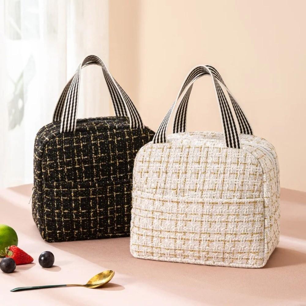 2PCS/SET Fashion Thermal Insulation Bag Large Capacity Cooling Picnic Bag Tote Lunchbox  Students
