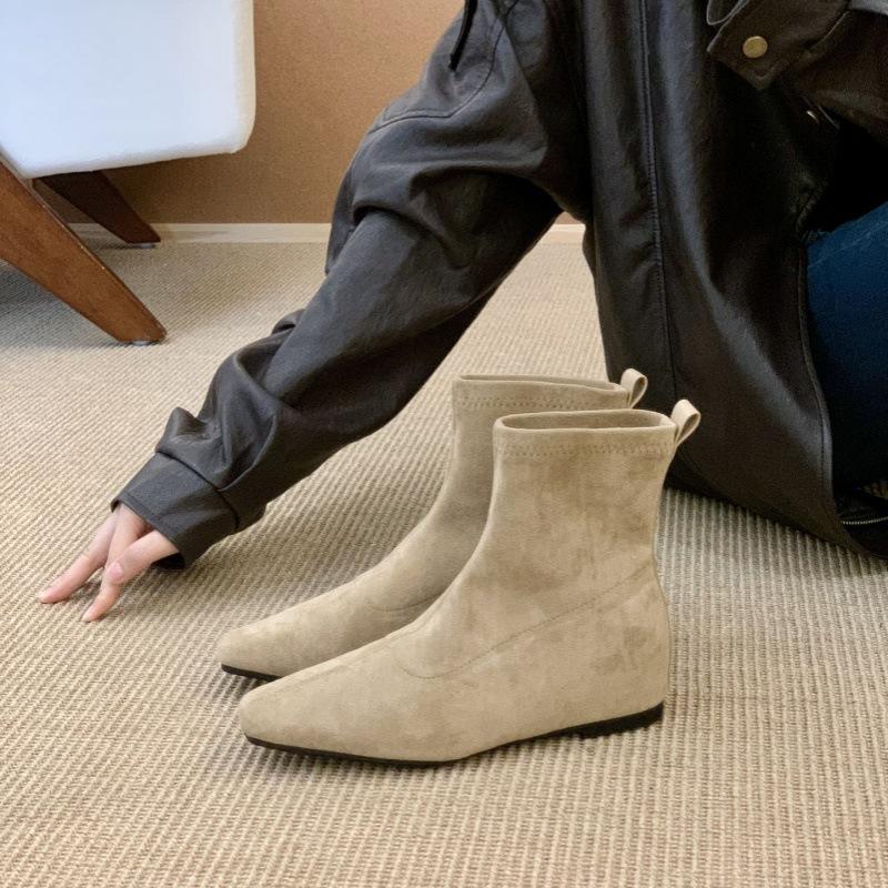 

Ботинки Мартина ретро-коричневого цвета на внутренней платформе, женская обувь 2025, новые темпераментные тонкие французские маленькие короткие ботинки, весенне-осенние одинарные ботинки 40 абрикосовый