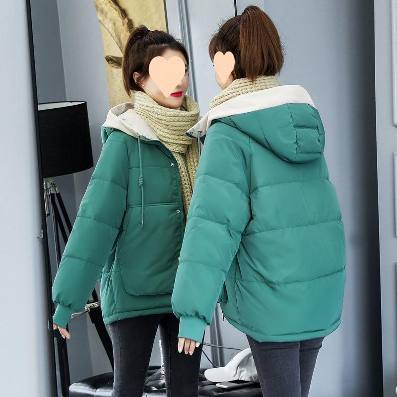 Winter Warm Hooded Coat Women Loose Down Jacket Ladies White Casual Slim Windproof Parka Outwear