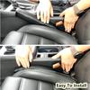 Leather Car Seat Gap Filler, 2 Pack No-Drop Seat Guard Universal Gap Stopper/Catcher To Fill The Gap Between Seat And Console Black Car Crevice