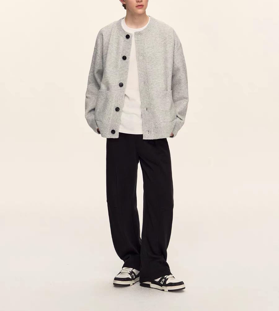 Plus Size Unisex Autumn/Winter Loose Fit Slimming Knitted Cardigan Sweater