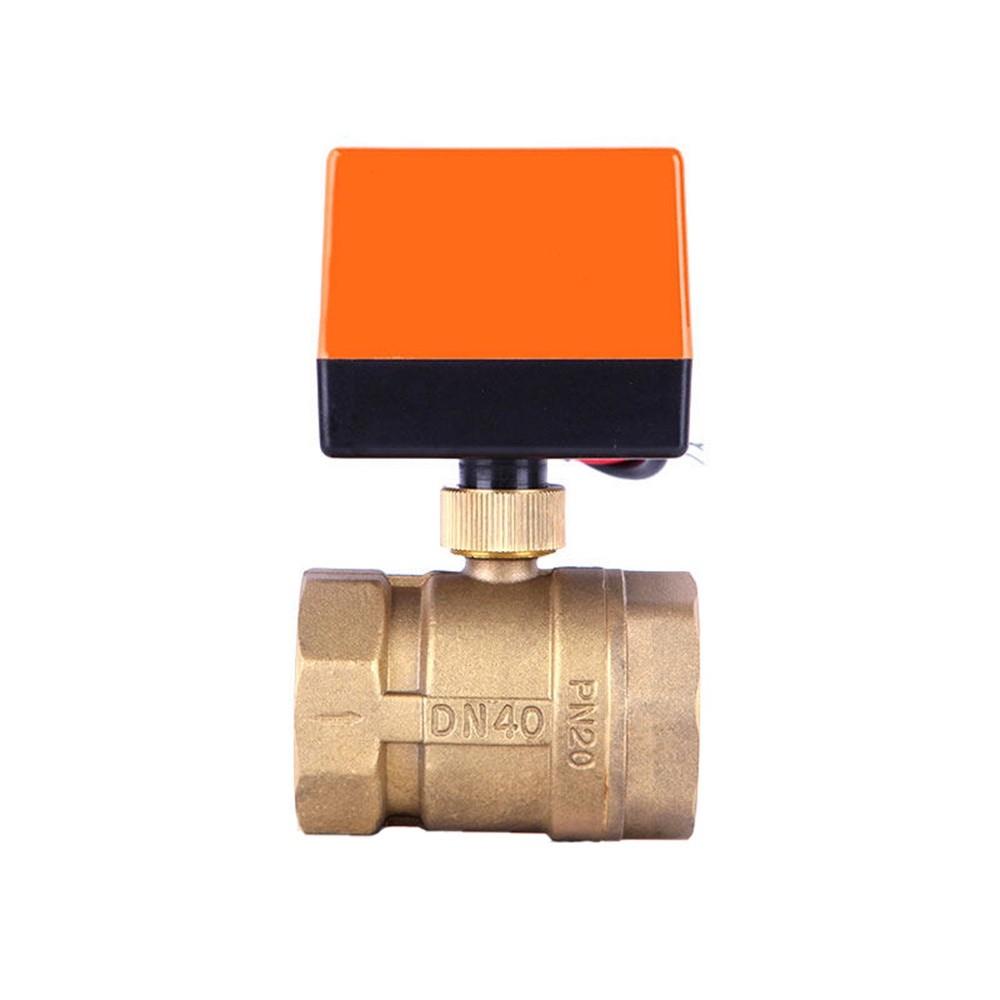 1/2" 3/4" 1" 220V 12V 24V 3-Wire 2 Point High Performance Motorized Ball Valve Control Brass Electric Ball Valve