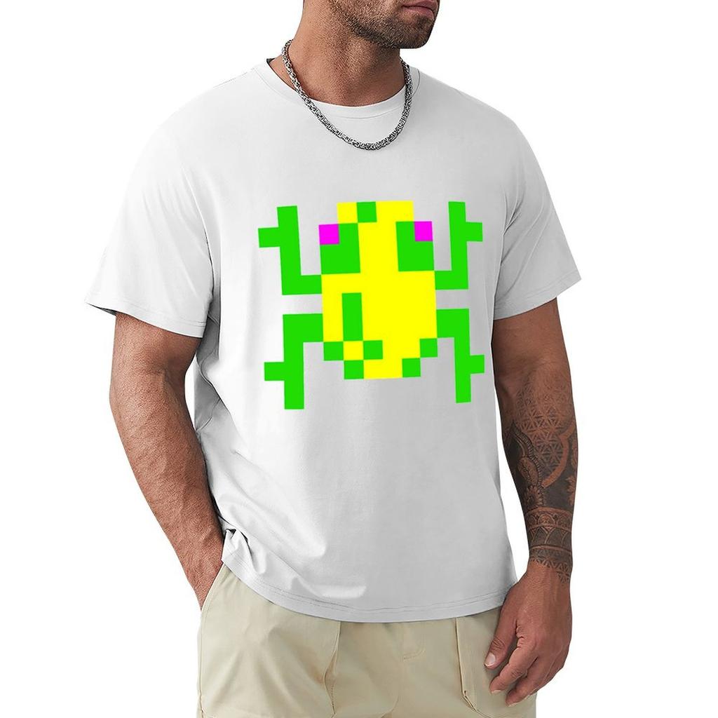 Frogger Classic Arcade Game 80s TShirt Comfortable Basic Crew Neck Tee