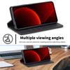 Carbon Fiber Flip Wallet Phone Case for Xiaomi 13T 12T 11T 11 Lite POCO X5 X4 X3 Pro Holder Cover Redmi Note 12 12S 11S 11 Pro