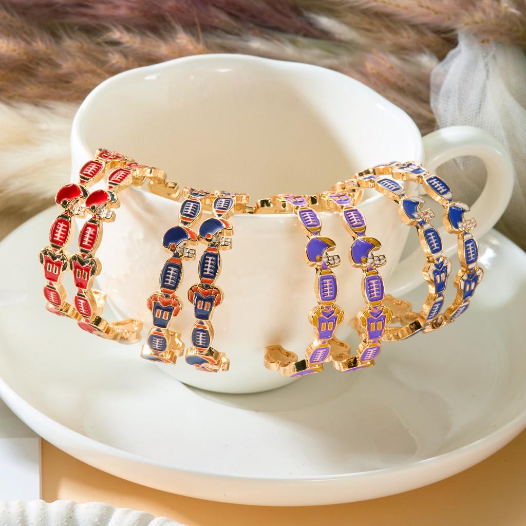 Stylish Geometric Earrings For Sports Fans With Nickelfree Posts