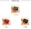 2025 Embroidered Accordion Card Holder Zipper Wallet for Women