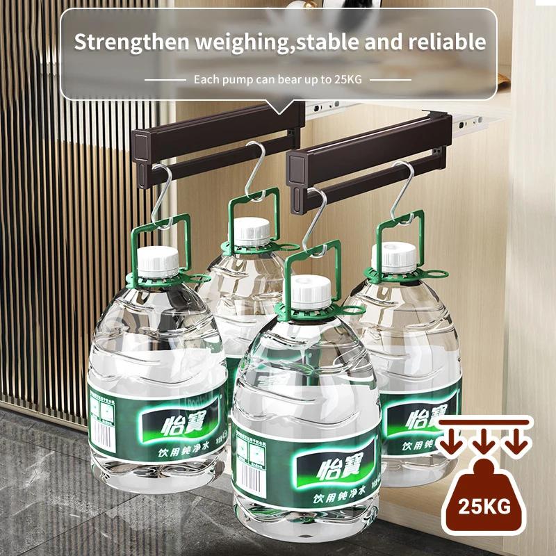 Expandable Sliding Pants Rack Collapsible Drying Holder Aluminum alloy Wardrobe Clothes Rack Wall-mounted Retractable organizer