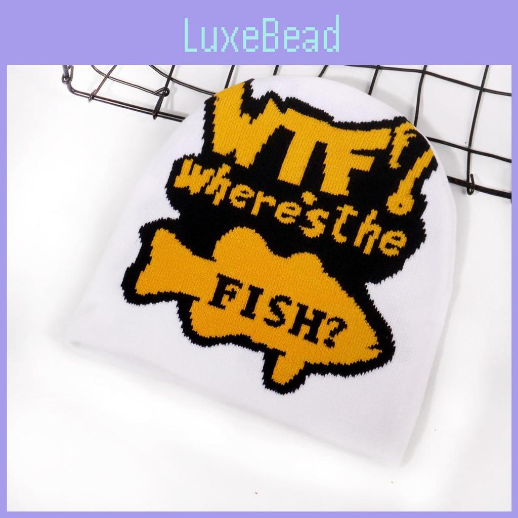 Fashion Color Blocked Letter Pattern Neutral Casual Warm Knitted Hat For Casual Cold Weather Style