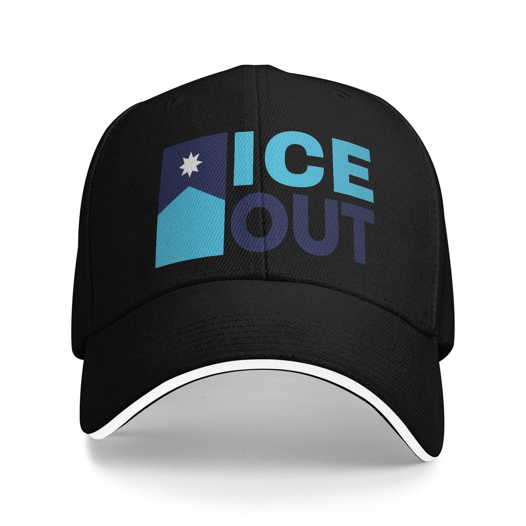 Ice-Out Baseball Cap Stylish Trucker Hat Summer Unisex-Teens Outdoor Sport Baseball Caps