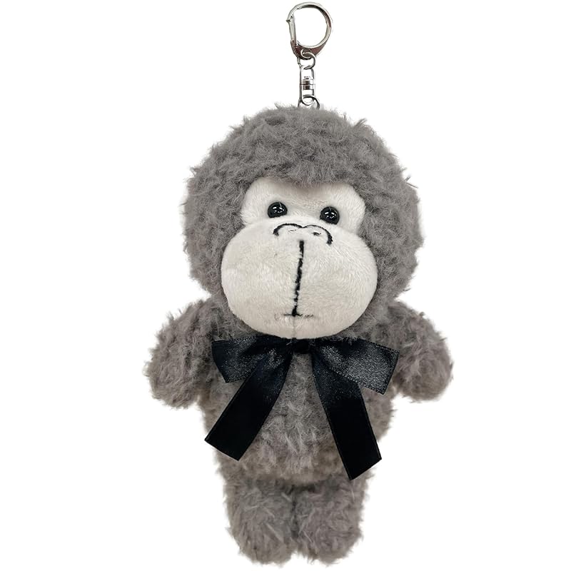 

[Stream] stream market key ring stuffed toy cute big mascot charm key ring Fashionable Fluffy gorilla animal TY039-I