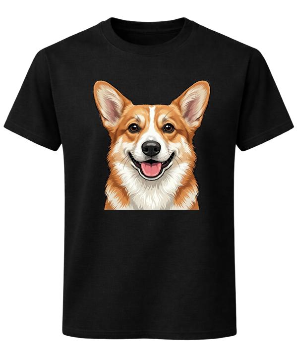 Cute Smiling Corgi Dog Lover Graphic Unisex T-Shirt L