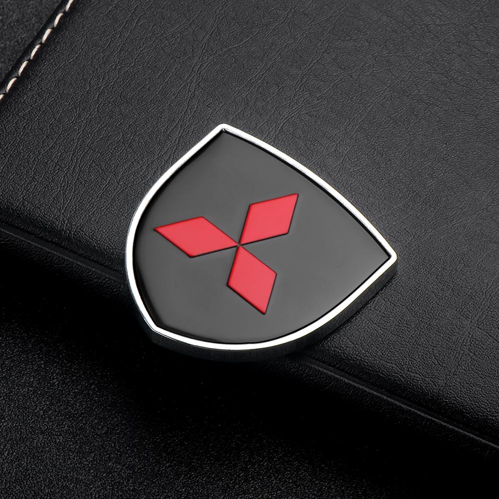 1ks 3D kovová samolepka Znak na karoserii auta Štít Stylingové doplňky pro auto Pro Mitsubishi L200 ASX Pajero Sport Outlander Xpander Colt