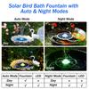 3.5W Monocrystalline Glass Layer Solar Fountain Pump with LED Color Lights for Outdoor and Garden Decoration,Light Blue Purple