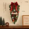 Christmas Decoration Wreath Pendant Photo Decoration Scene Arrangement Rattan Christmas Tree Pendant Peripheral Wall Hanging Door Hanging