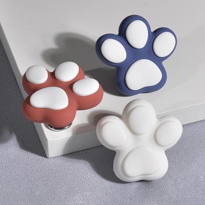 Silicone Paw Cabinet Knobs Soft Anti-Collision Playroom Fun Accents