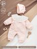 Baby Girl's Autumn/Winter Padded Jumpsuit - Newborn To 3 Months, 100 Days Cotton Romper, Horse New Year Outfit