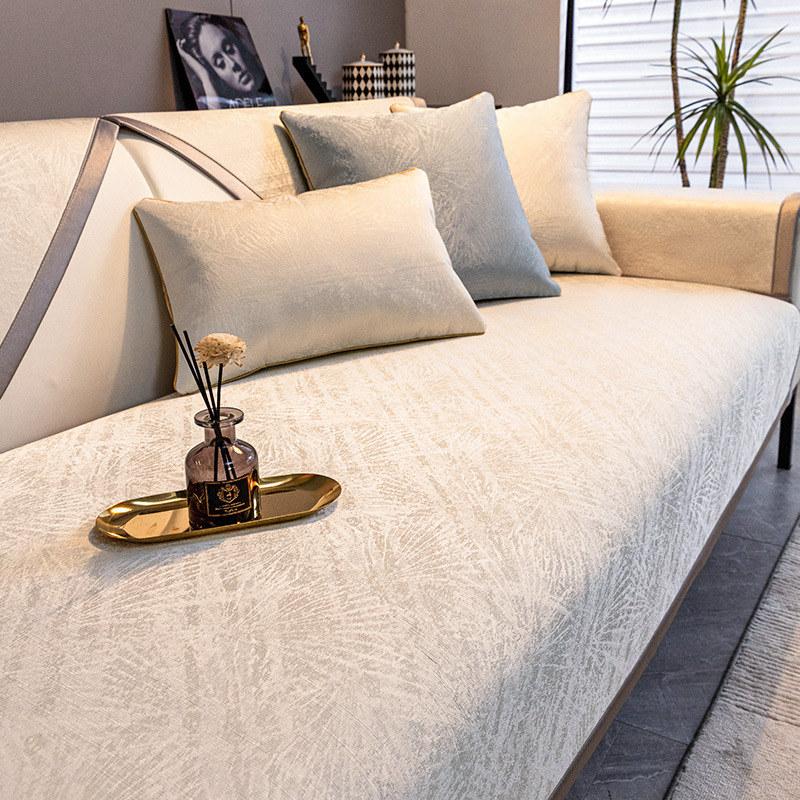 Jacquard Cover For Sofa Luxury Couch Slipcover Armchair Cover Sectional Non -Slip Furniture Seat Cover