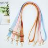 Versatile Solid Color Adjustable Crossbody Bag Strap with Metal Buckle
