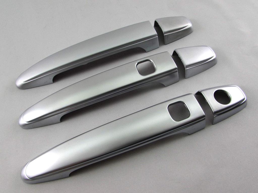 BRIGHTZ Door Handle Satin for Toyota Porte and 145 NSP 33092 Cover, Silver, 140, 141, [DHC-NOBU-374], NCP141, NCP145, NSP140, NSP141, NCP, P140, P141,