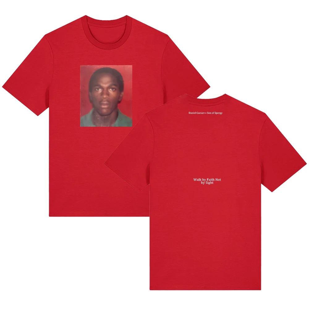 Summer New T Shirts Son of Spergy Cover Tee Daniel Caesar Loose Unisex Y2k Unisexs Tshirt Top Cotton Breathable Aesthetic Clothes S