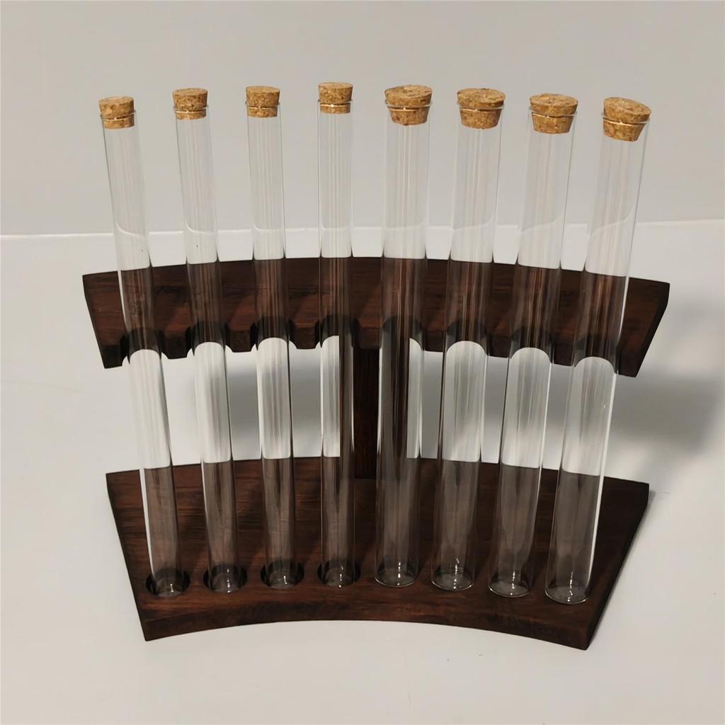 Exquisite Dark Brown Bamboo Incense Holder & Tube Display for Agarwood Sticks