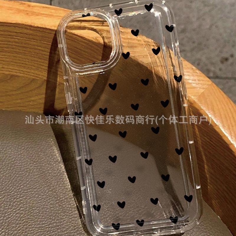 Full screen simple love for iPhone11/12/13/14/15PROMAX Apple 16 airbag anti-drop X/XS