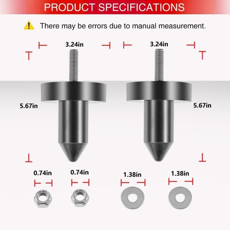 Motorhauben-Stifte Buchsen-Kit Montage Kompatibel für T450 T470 T600 T800 M17402 924-5410 M17527 S-18871 Automobilzubehör