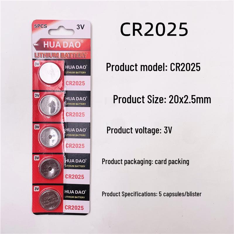 3V Button Battery Pack: CR2032, CR2025, CR2016 for Watches, Car Remotes, and Electronic Scales