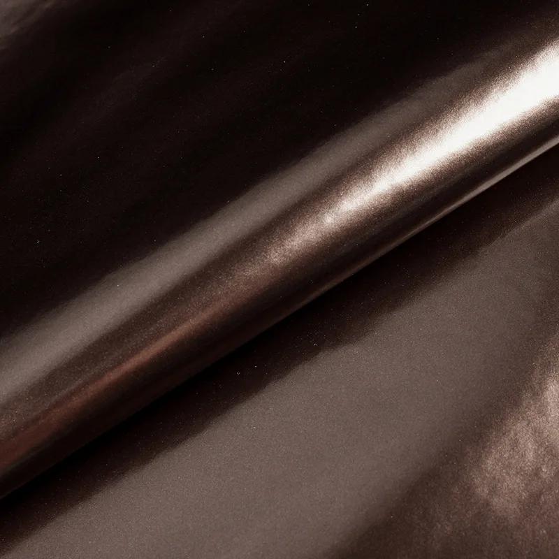 100x138cm 0.7mm Artificial Patent Leather Fabric for Luggage Makeup Bag Belt Apron Diy Sewing Waterproof Glossy Wearable Cloth