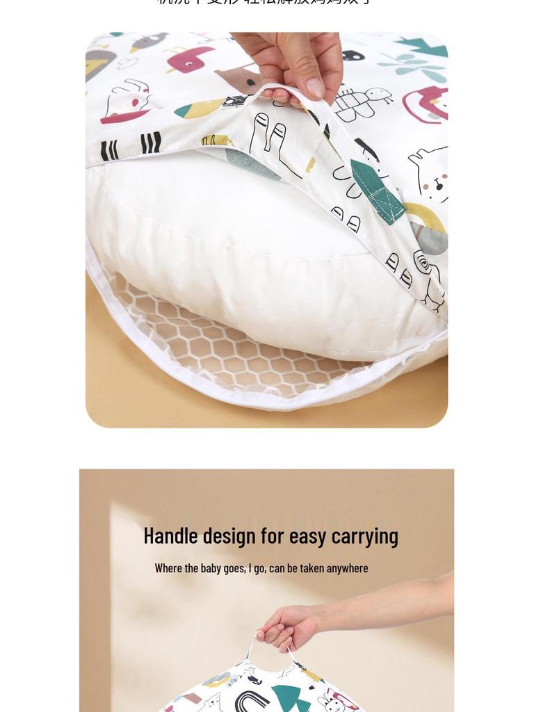 Newborn Anti-Spit-Up Breastfeeding Pillow Cushion for Hands-Free Feeding