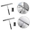 Efficient Shower Window Cleaner NonSlip Ergonomic Handle Stainless Steel Squeegee Scraper For Bathroom Mirror Tile