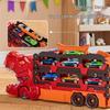Dinosaur-Themed Folding Ejection Track Set: Children's Educational Alloy Car Toy