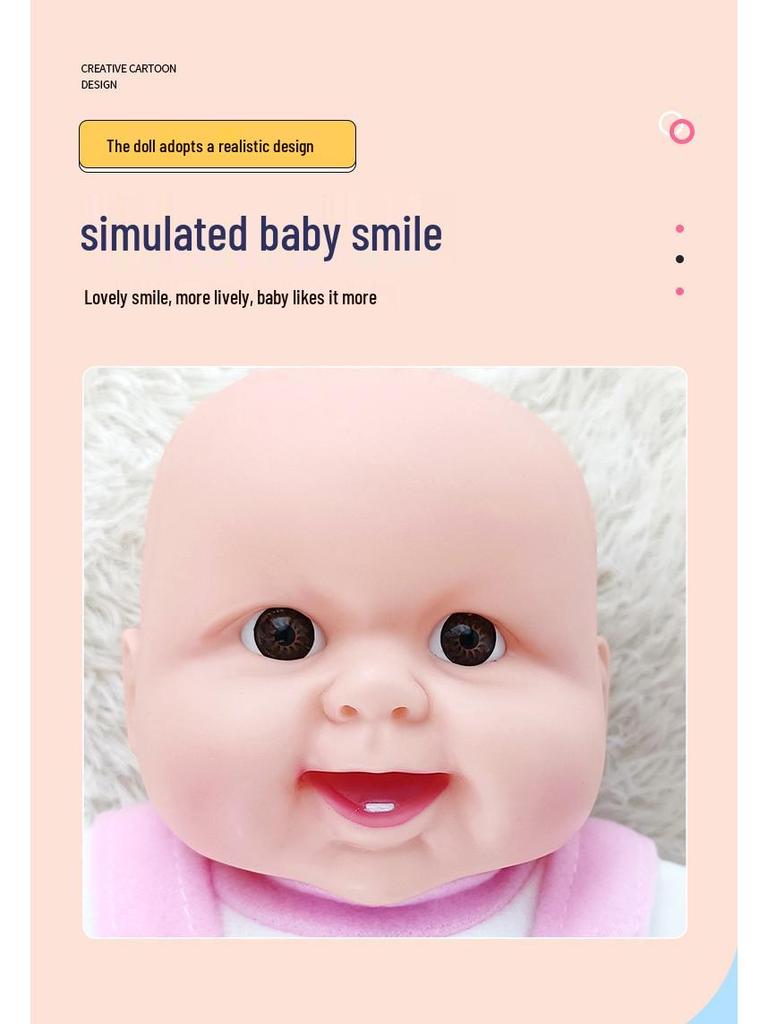 Infant Caregiver Training Simulation Doll: Vinyl Baby Model with Teaching Aids