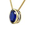 4ct Natural Blue Sapphire Neelam Gemstone Pendant Handmade Solitaire Pendent