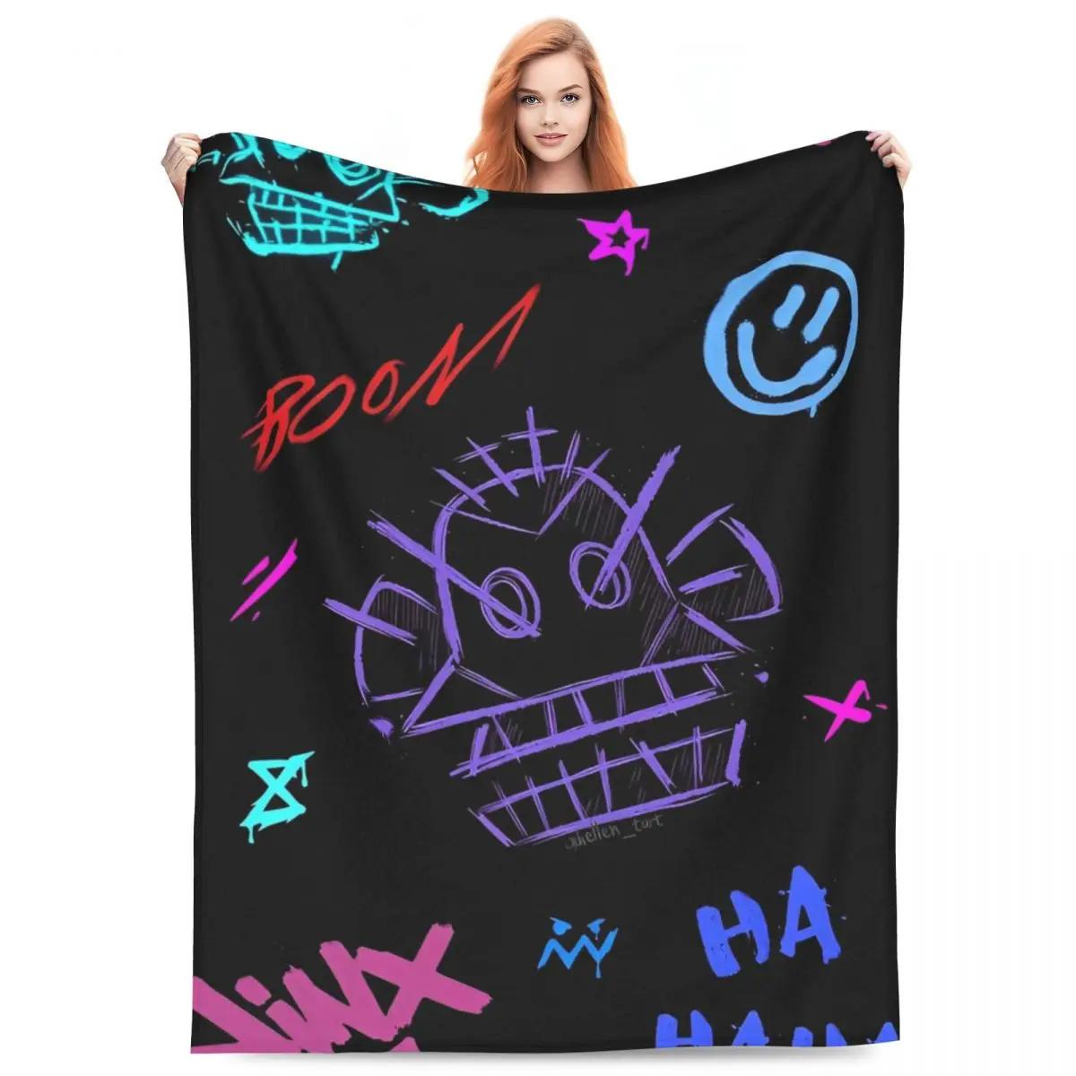 

Soft Warm Blankets Travel Jinx Arcane Bedding Throws Flannel Bedspread For Home Decor Novelty Sofa Bed Cover 30x40in