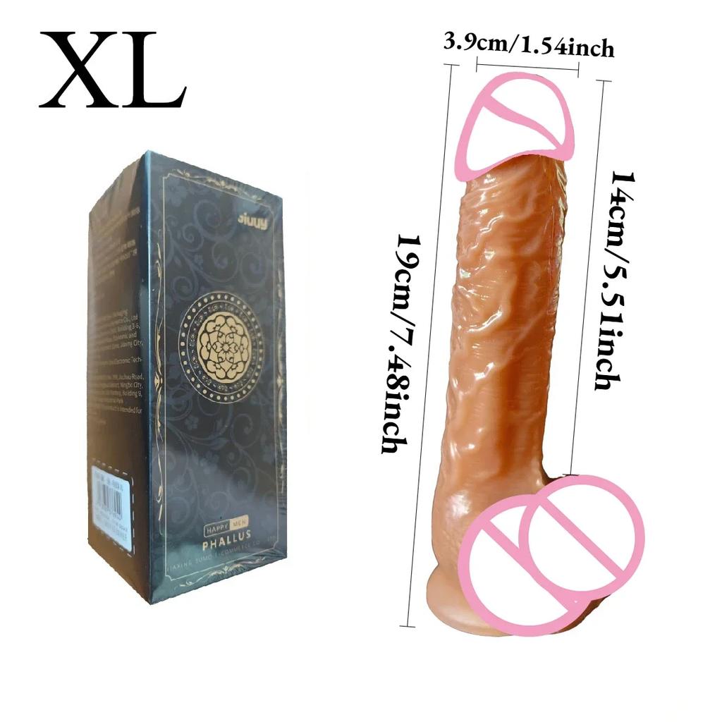 Soft Realistic Thick Huge Dildo Gay Adults Sex Toy for Women Suction Cup Big Dick Anal Plug Vaginal Masturbators Silicone Penis